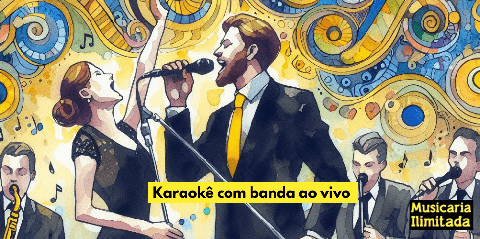 Karaokê com banda ao vivo