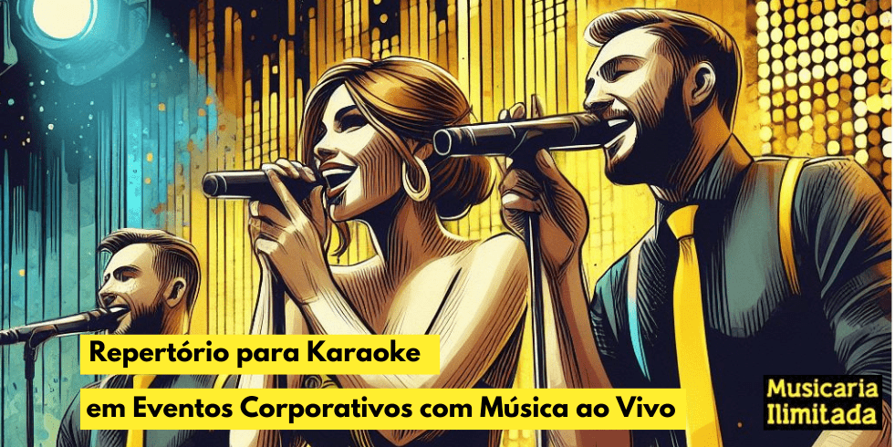 Repertório para Karaoke em Eventos Corporativos com Música ao Vivo